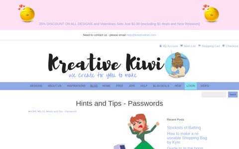 Tips on Logging into your KIWI ACCOUNT - Kreative Kiwi