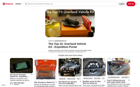 The Top 10: Overland Vehicle Kit – Expedition Portal - Pinterest