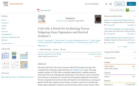 UALCAN: A Portal for Facilitating Tumor Subgroup Gene ...
