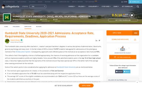 Humboldt State University 2020-2021 Admissions ...