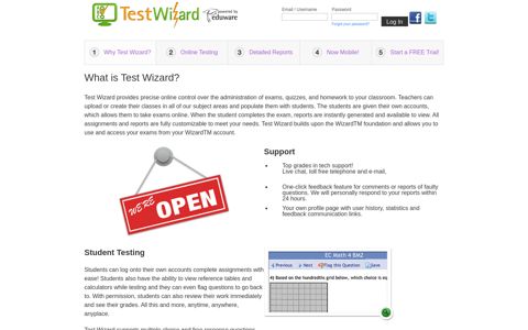 Assign online homework, quizzes, and reviews. - Test Wizard