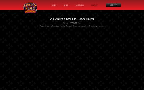 Contact Us - Gamblers Bonus