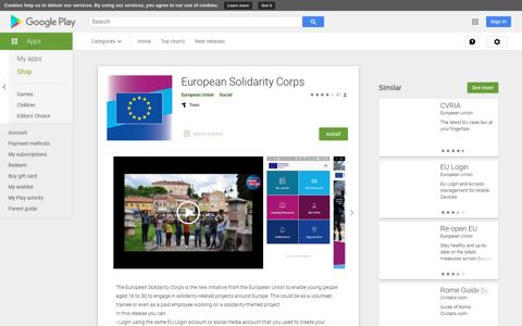 European Solidarity Corps – Apps on Google Play