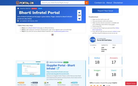 Bharti Infratel Portal