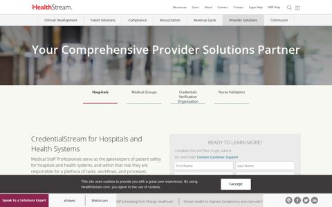 Hospital Credentialing Solution by VerityStream | HealthStream