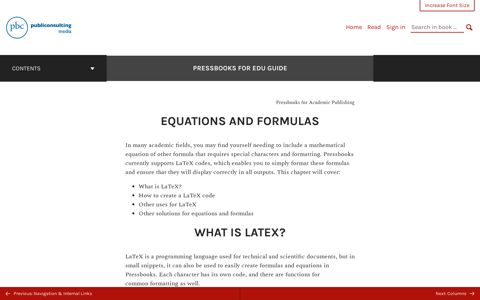 Equations and Formulas – Pressbooks for EDU Guide