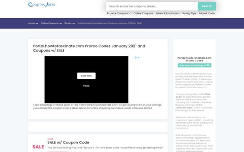 Portal.howtofascinate.com Promo Codes December 2020 and ...