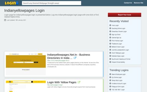 Indianyellowpages Login