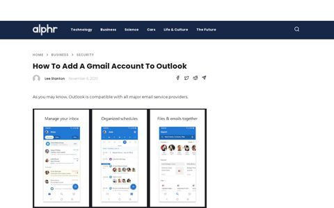 How to Add a Gmail Account to Outlook - Alphr