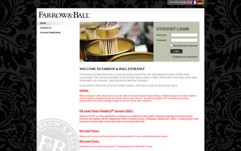 Farrow & Ball : Authorised Access Only