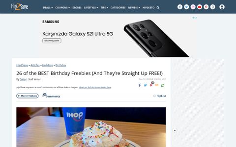 26 Best Birthday Freebies That Get You Completely Free Stuff ...