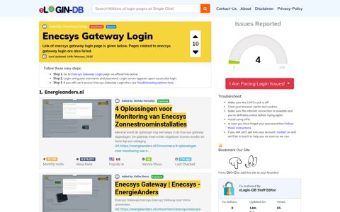 Enecsys Gateway Login