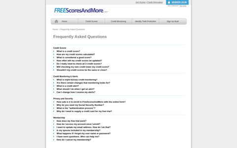 Frequently Asked Questions | FreeScoresAndMore.com