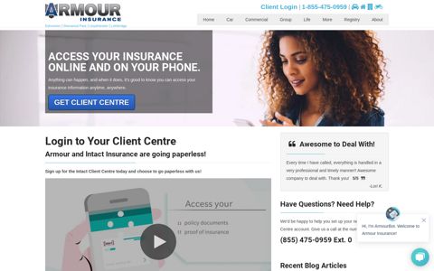 Login to Your Client Centre - Armour Insurance