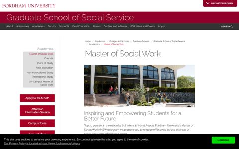 Master of Social Work | Fordham