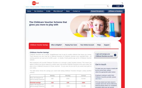 Childcare Voucher Savings - Information for parents - Edenred