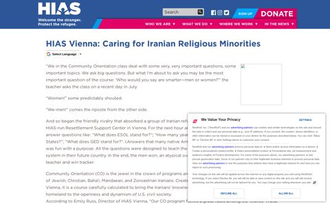 HIAS Vienna: Caring for Iranian Religious Minorities | HIAS