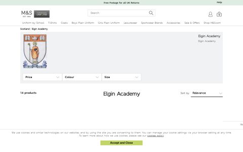 Elgin Academy - M&S Your School Uniform