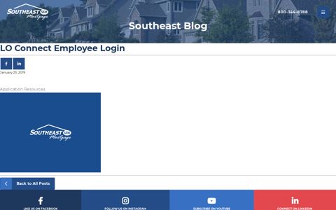 LO Connect Employee Login - Southeast Mortgage