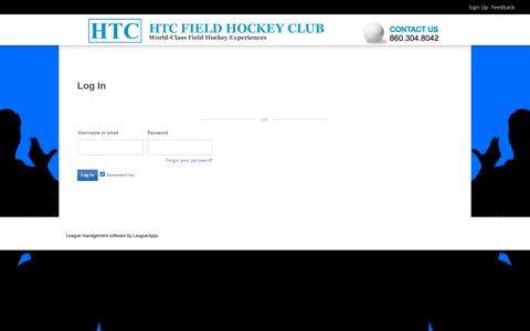 Login : HTC Field Hockey Club