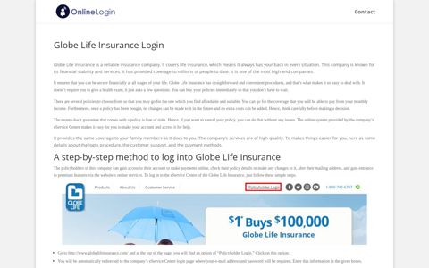 Globe Life Insurance Login - Online Login