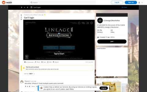 Can't login : Lineage2Revolution - Reddit
