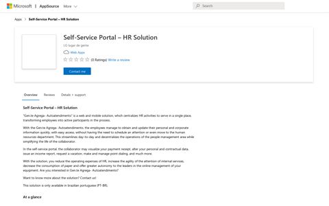 Self-Service Portal – HR Solution - Microsoft AppSource