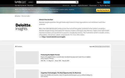 Deloitte Insights — Online Courses, Classes, Training ...