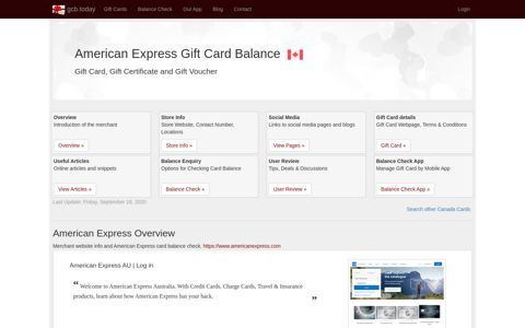 American Express | Gift Card Balance Check - gcb.today