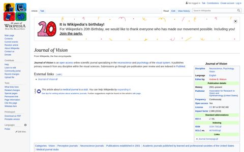 Journal of Vision - Wikipedia