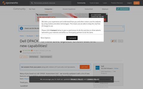 [SOLVED] Dell DPACK - is now Live Optics! Check out the ...