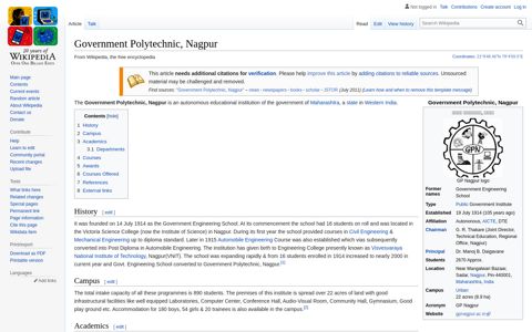 Government Polytechnic, Nagpur - Wikipedia