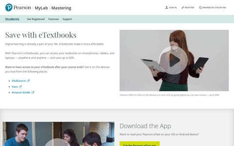 eTextbook Offers | Students | MyLab & Mastering | Pearson