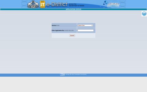 Application Status - E-District