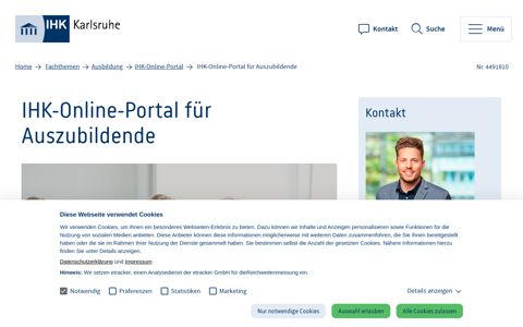 IHK-Online-Portal für Auszubildende - IHK Karlsruhe