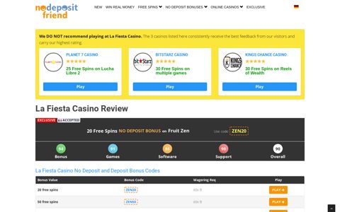 La Fiesta Casino Review 2020 | Latest Bonus Codes