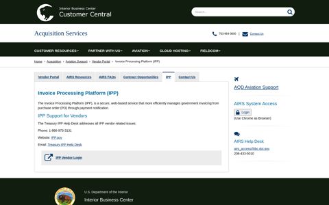 Invoice Processing Platform (IPP) | IBC Customer Central