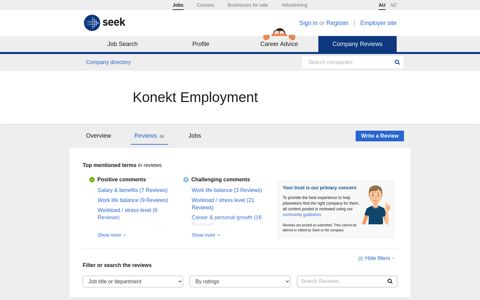 Reviews Konekt Employment employee ratings and reviews ...