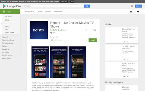 Hotstar - Live Cricket, Movies, TV Shows - Apps on Google Play