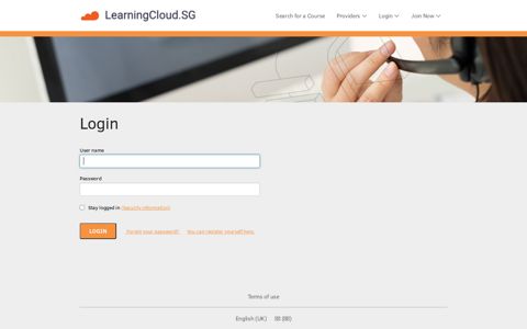 Learning Portal - Login - LearningCloud.SG