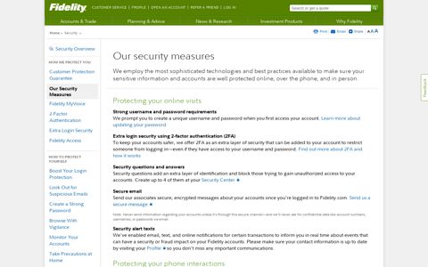How Fidelity Keeps You and Your Assets Safe Online