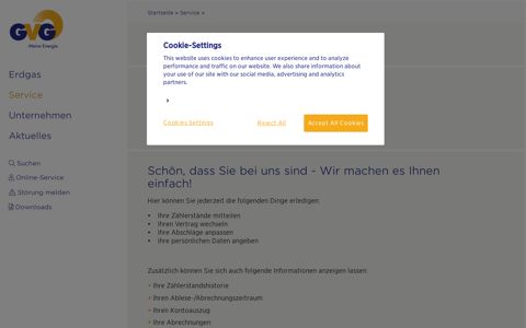 Online-Service - GVG Rhein-Erft