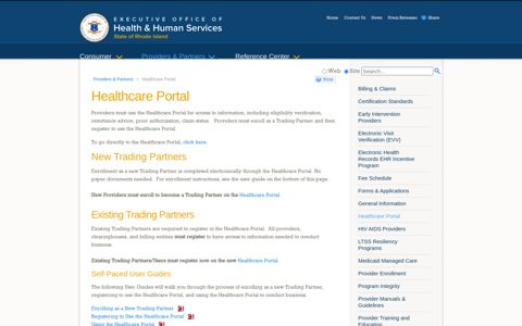 Healthcare Portal - eohhs - RI.gov