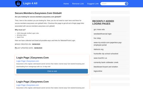 secure.members.easynews.com global4 - Official Login Page ...