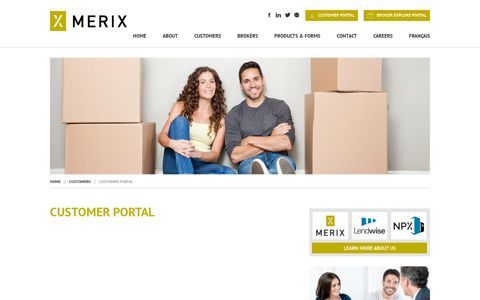 Customer Portal : Merix Financial