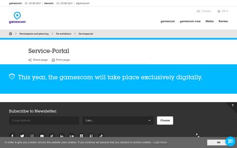 Service Portal | gamescom | gamescom