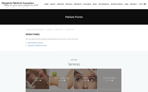 Patient Forms - Boca Raton, FL: Hamptons Medical Associates