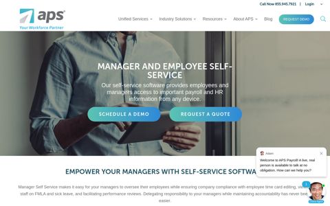 Manager and Employee Self Service | APS Payroll
