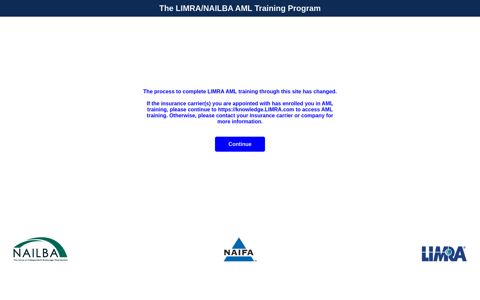 LIMRA/NAILBA AML Training - Limra.com