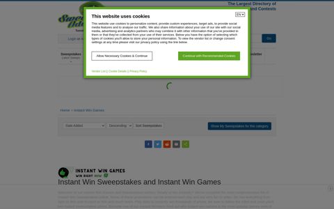 Instant Win Games | Sweepstakes Advantage